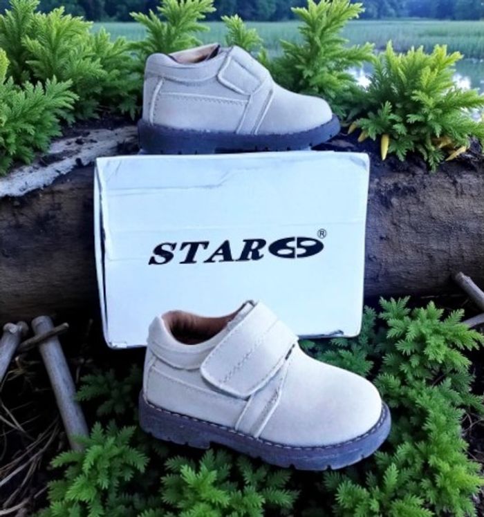 STAR - NEW - CHAUSSURES GARÇON CUIR VELOURS A SCRATCHS & SURPIQÛRES RELIEFS 19 - photo numéro 2