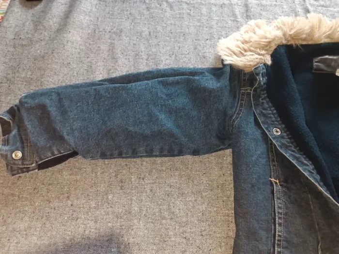 Blouson en jean, doublé, col fourrure, Confetti, 6 ans - photo numéro 7