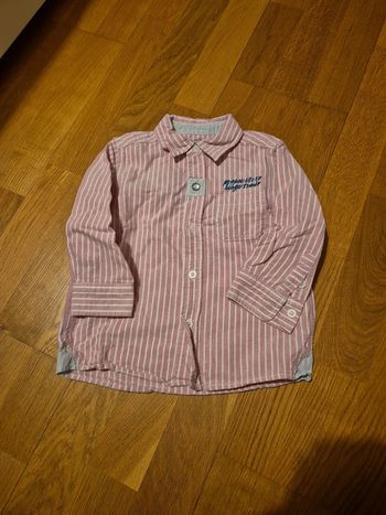 Chemise rose rayures taille 4 ans