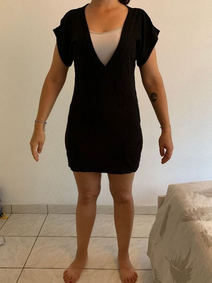 Robe pull manches courtes