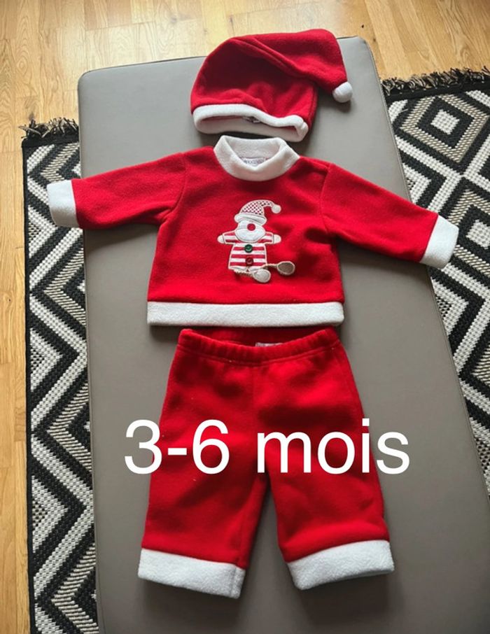 Ensemble père noël 3-6mois