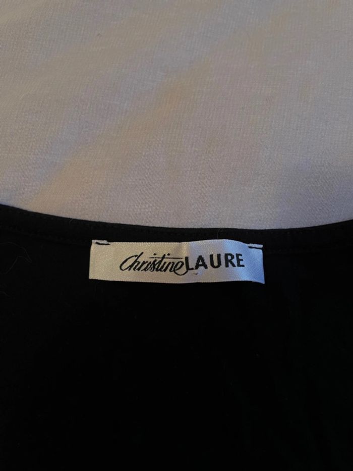 T-shirt noir à sequins Christine Laure - photo numéro 3