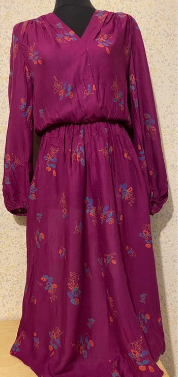 Robe vintage violine motif 38
