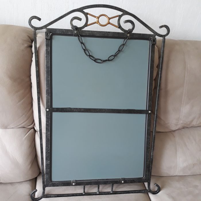 Faby27800 Miroir en fer forgé noir et doré - photo numéro 2