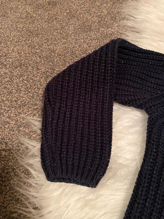 Pull en laine bleu marine pailletté 🌸 Lulu Castagnette - photo numéro 5