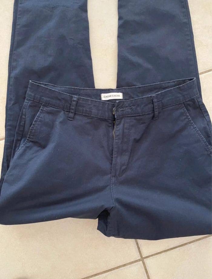 Pantalon chino bleu marine - photo numéro 2