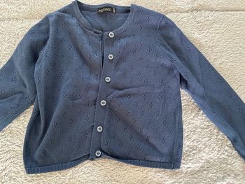 Gilet in extenso 2 ans bleu marine