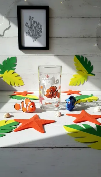 🐠 Verre Disney Pixar "Le Monde de Nemo" - Édition Nemo & Dory 🌊