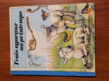 trois agneaux au printemps - vintage 1979