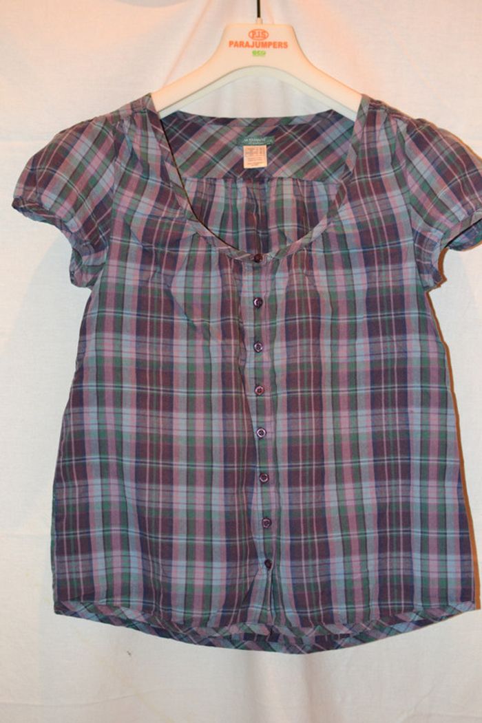 Blouse manches courtes violet