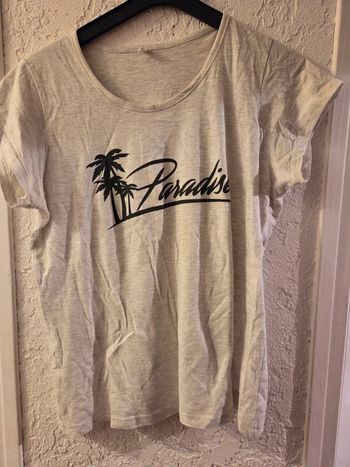 T shirt femme paradise palmiers