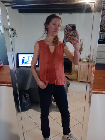 Top femme s brique c58