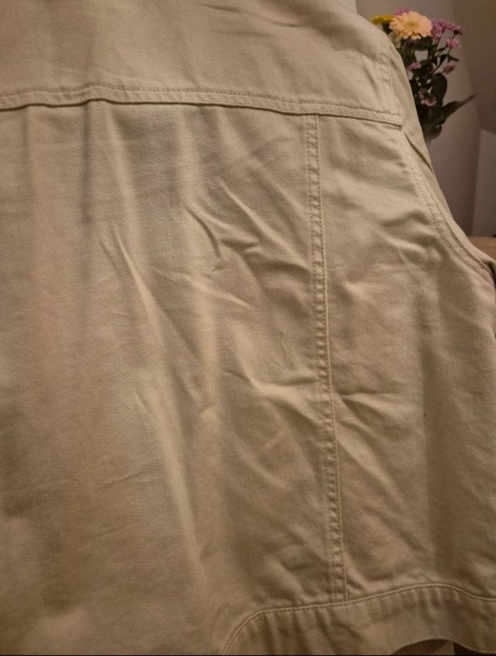 Veste en jean crème - photo numéro 4