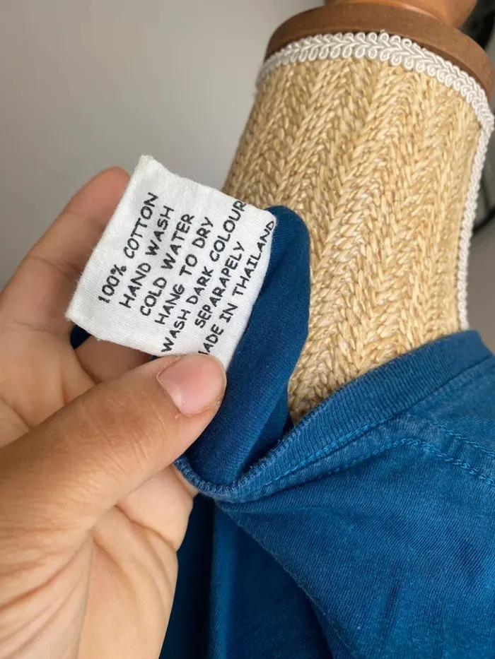 Tee shirt 100% coton bleu gong taille s - photo numéro 4