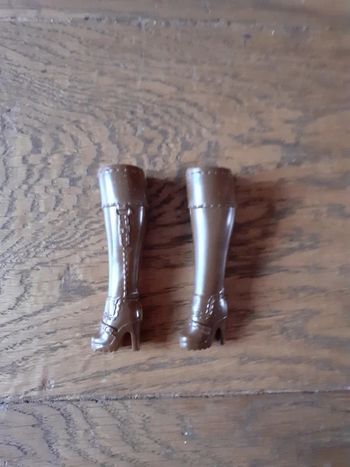 🎀 paire de bottes marron poupée mannequin