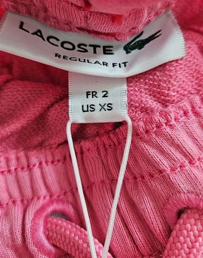 Short Lacoste Club Letters rose 🌹 - photo numéro 4