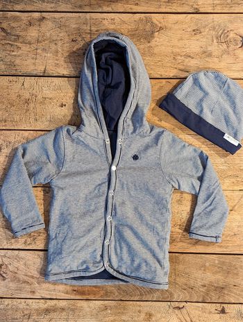 Veste réversible avec bonnet Noppies - 3 mois