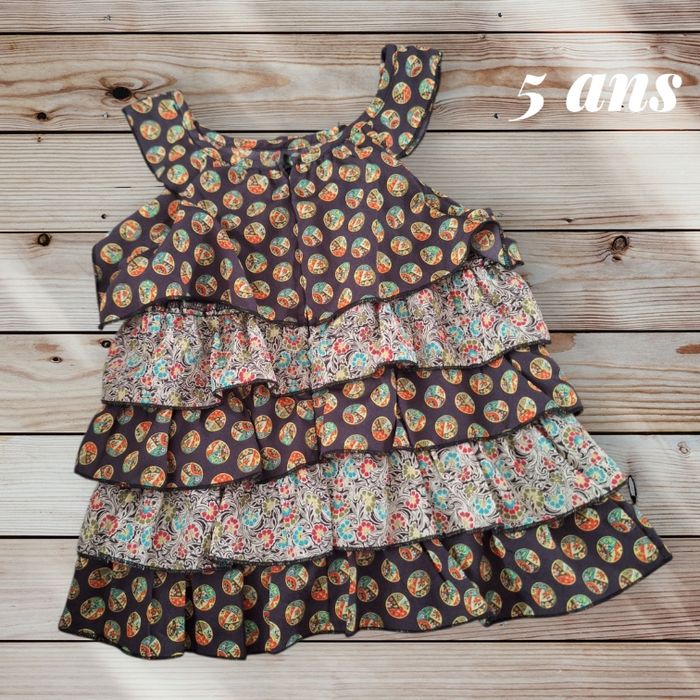 🌈👚 Haut à volants coloré – Taille 5 ans 🌸 - photo numéro 2