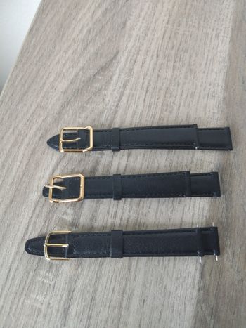 Lot de bracelets montres en cuir veau véritable "France Bracelets" Neuf