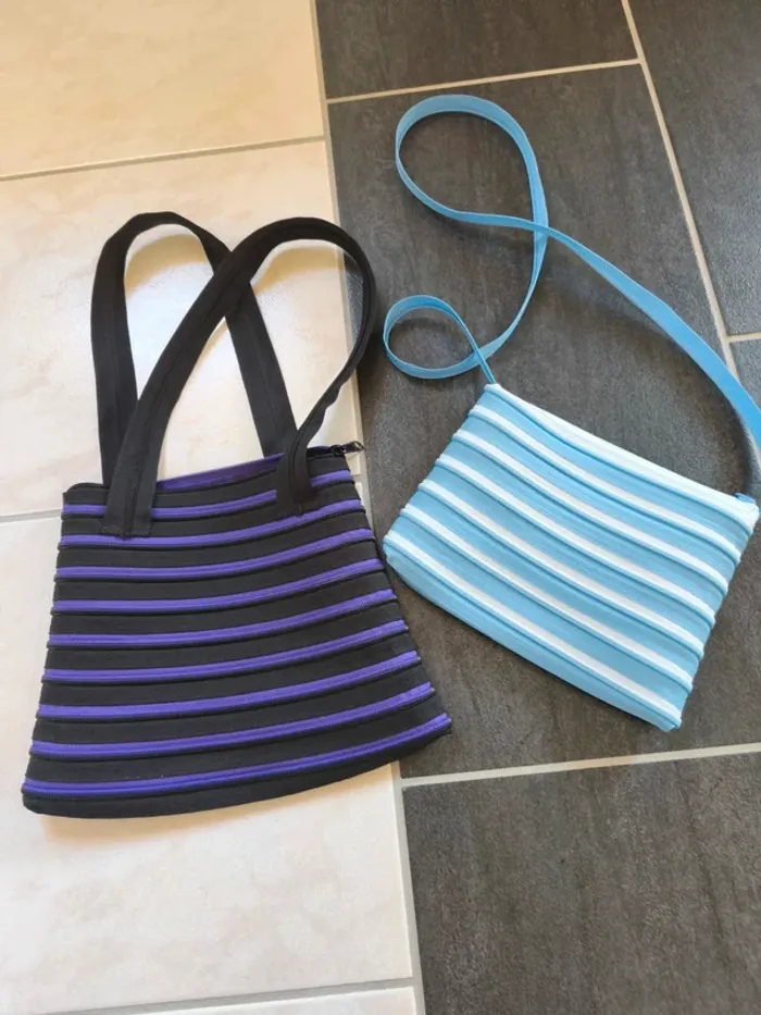Lot de 2 sacs à fermeture éclair