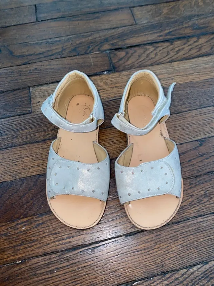 sandales cuir Stups taille 30 portées