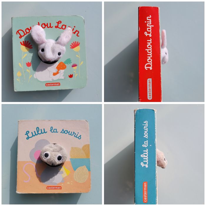 19 petits livres marionnettes : Doudou Lapin, bébé pieuvre, Léo le dino, bébé chat... - photo numéro 8