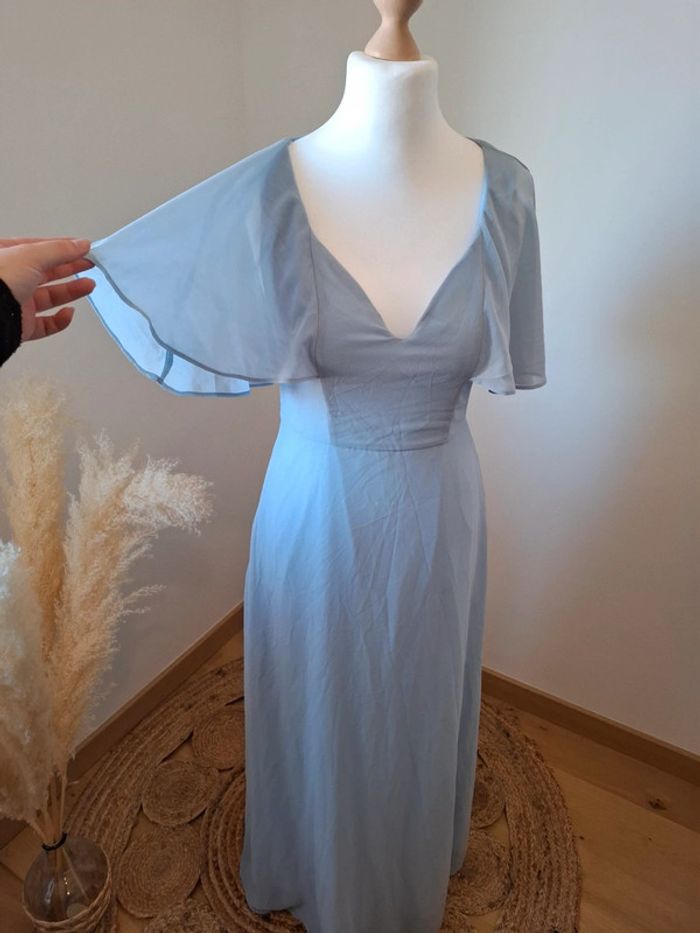 Robe longue bleue claire Shein taille M 38 - photo numéro 5