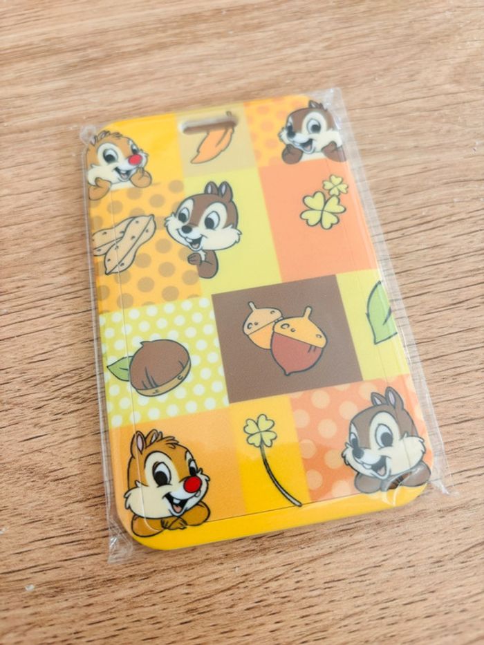 Porte carte tic et tac lanière protège badge écureuil mignon - photo numéro 2