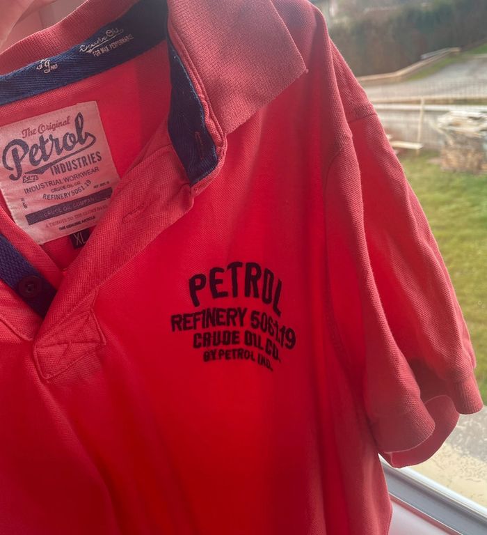 Polo corail/orange petrol industries - photo numéro 2
