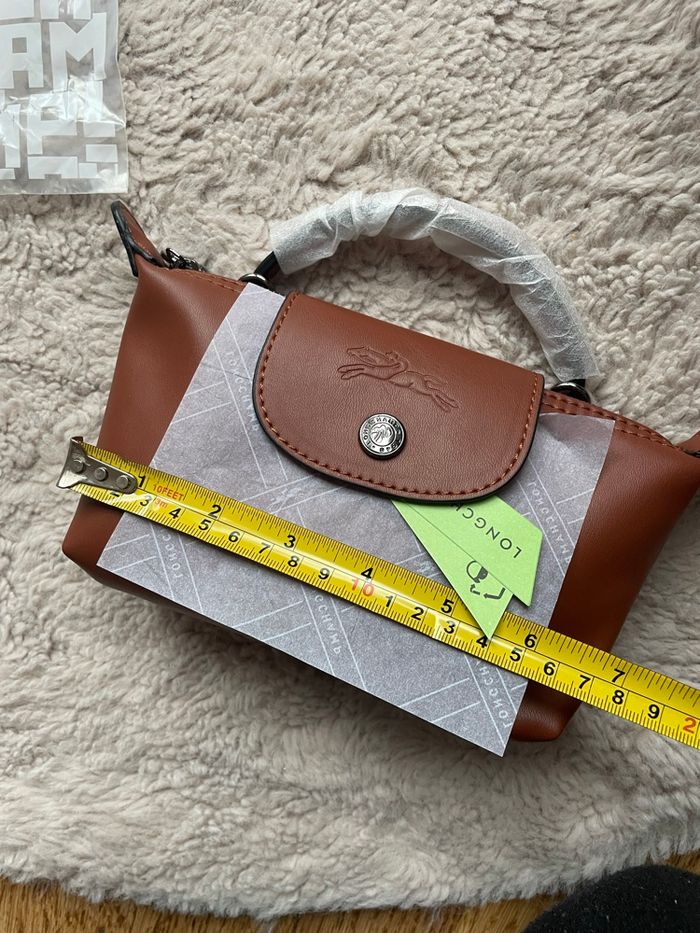Sac Longchamp XS marron - photo numéro 7