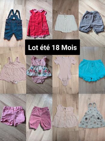 Lot vêtements été 18 Mois