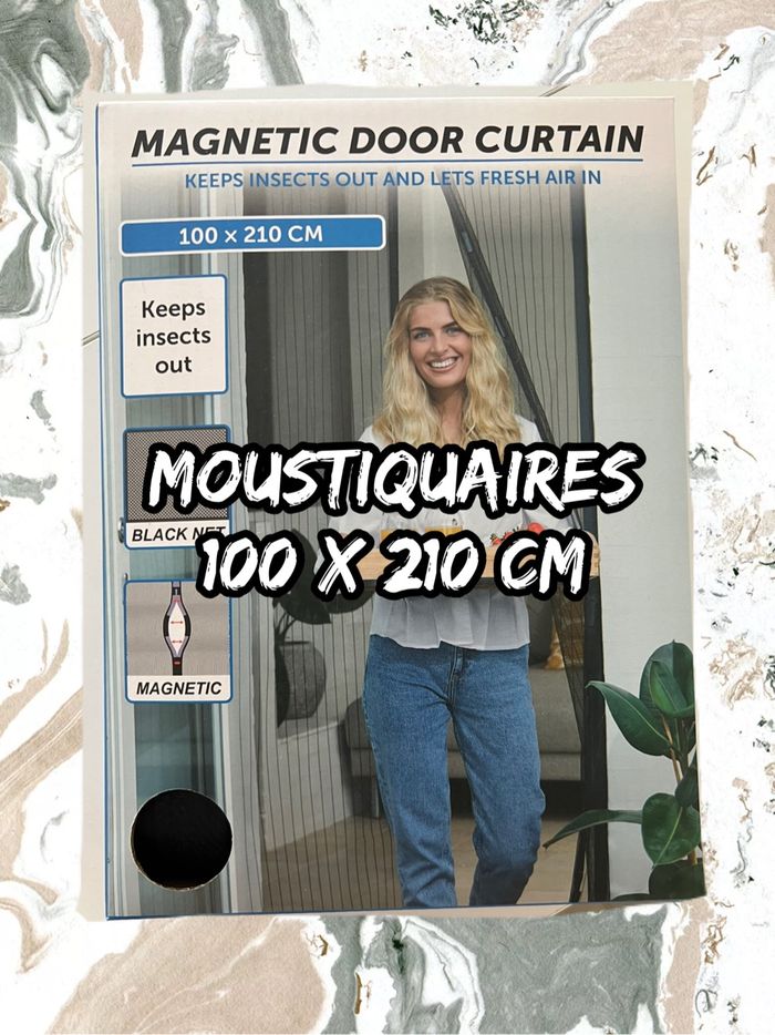 Moustiquaire magnétique 100 x 210 cm