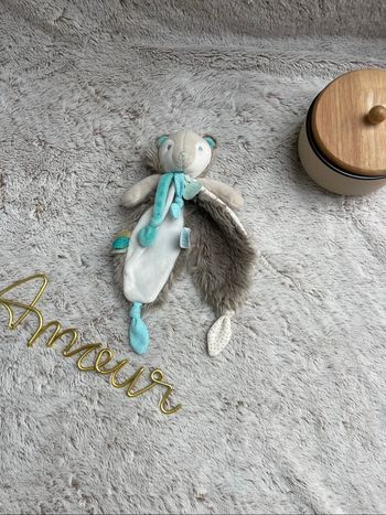 Doudou Baby nat - Frisounours beige et gris