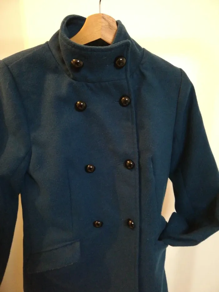Manteau ville kiabi 36 bleu canard - photo numéro 2