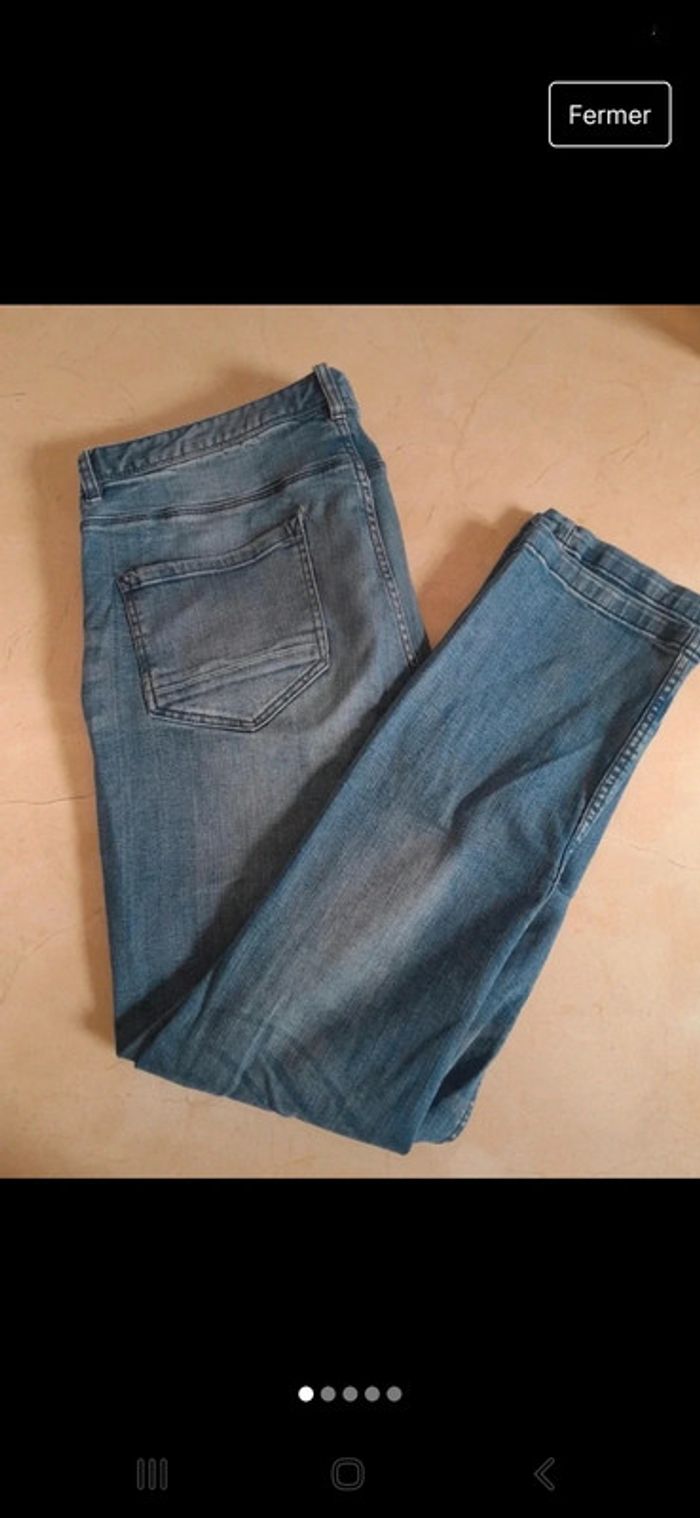 Jean skinny style délavé taille 46💢 - photo numéro 2
