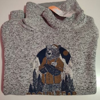Sweat gris chiné pour garçon de 14 ans, Inextenso