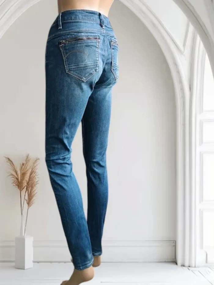Jean G-Star raw coupe skinny mid ,taille mi-haute ,stretch - photo numéro 5