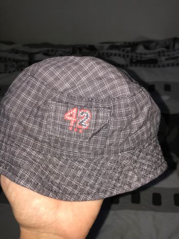 Bob bébé garçon marron gris excellent état taille 45cm