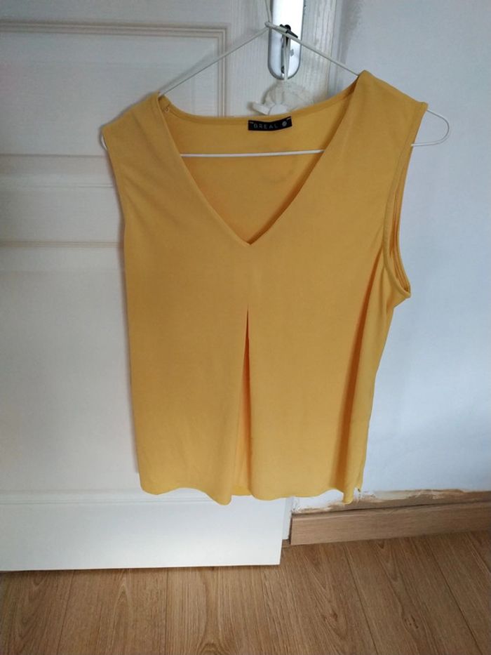Débardeur t shirt breal taille 1 comme neuf jaune