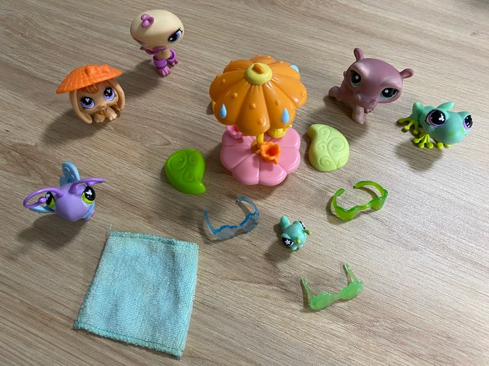 Lot de Littlest Pet Shop, animaux, jouets, enfants, collection, figurine, jeux