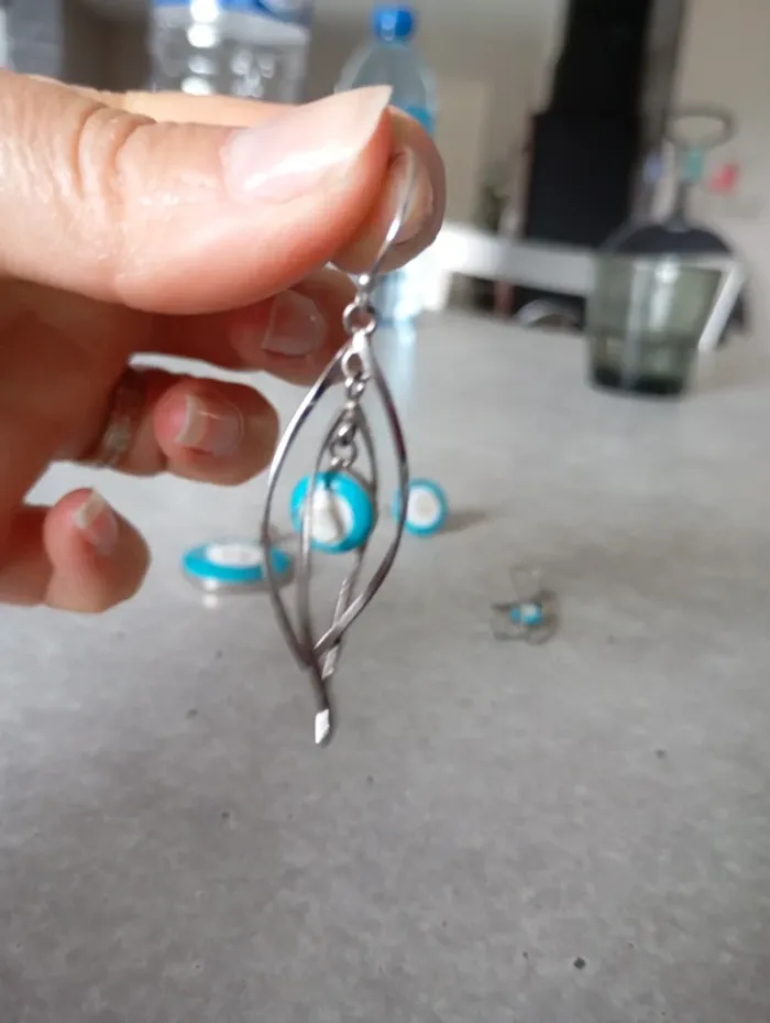 Parure bijoux bleu femme - photo numéro 3