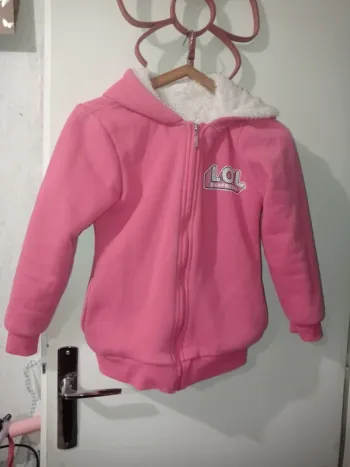 Veste rose molletonné poupée Lol
