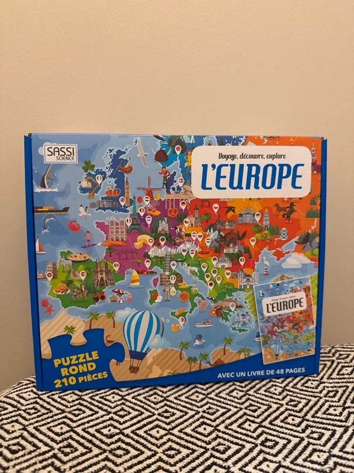 Sassi - Voyage, découvre, explore : L'Europe Puzzle et livre