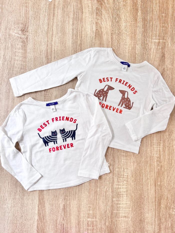 2 t-shirts fille