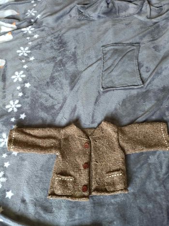 Gilet en lainage fait main