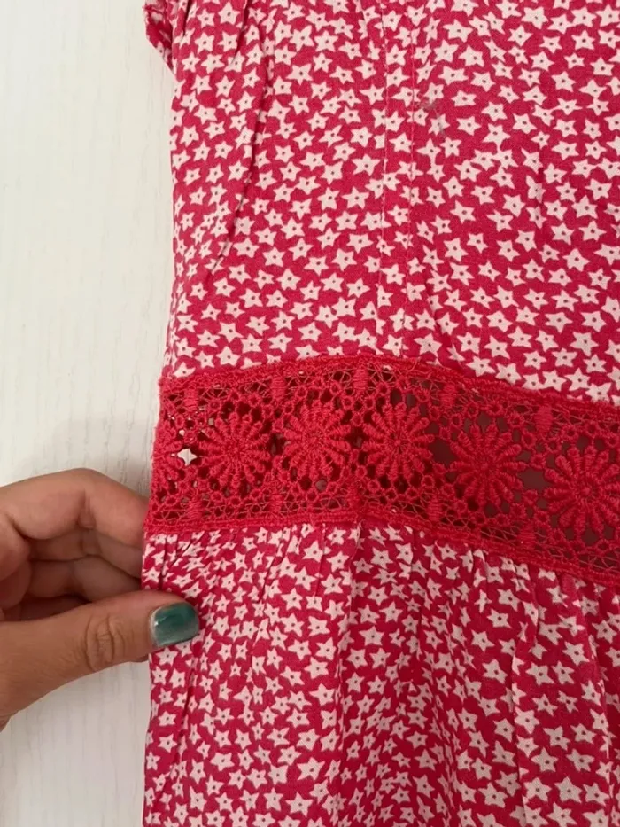 Combi short rose à étoiles - Hollister - M - photo numéro 4