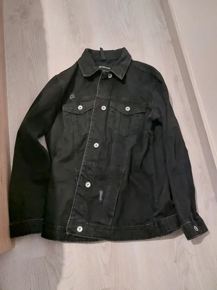 Veste noire stradivarius