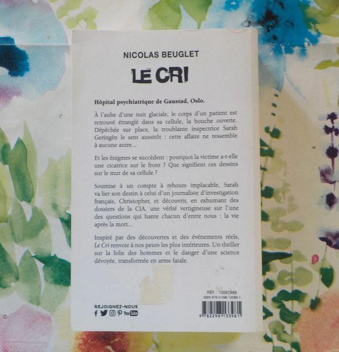 Le cri de Nicolas Beuglet Ed. France Loisirs - photo numéro 2