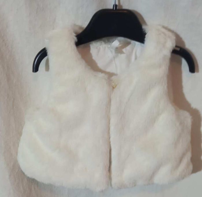 Gilet blanc Orchestra fausse fourrure