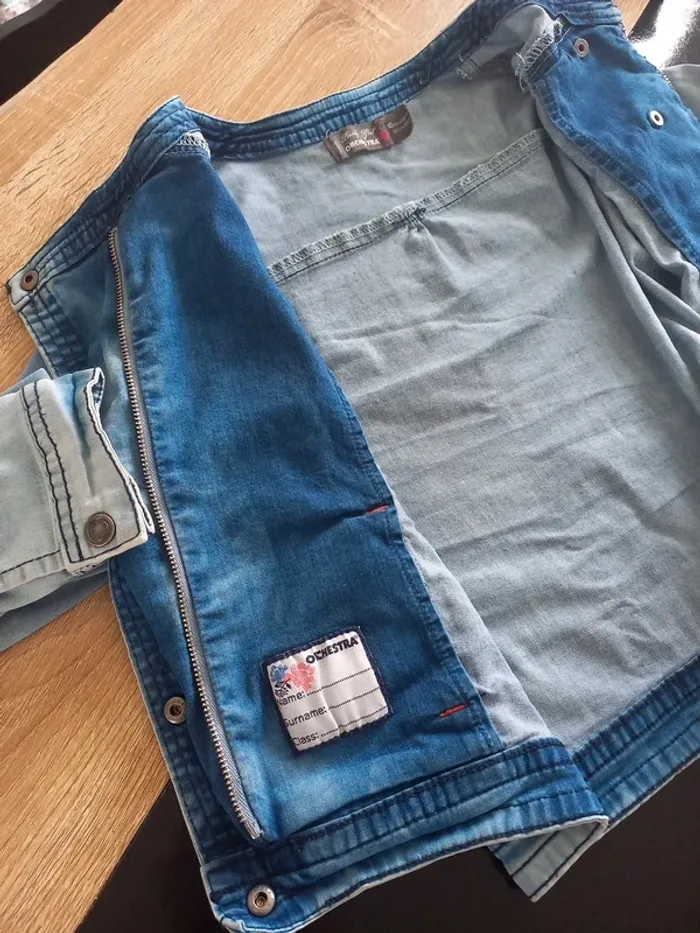 Blouson en jeans fille 10 ans - photo numéro 6